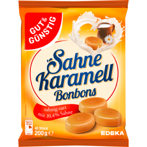 GUT&GÜNSTIG Sahne Karamellbonbons 200g