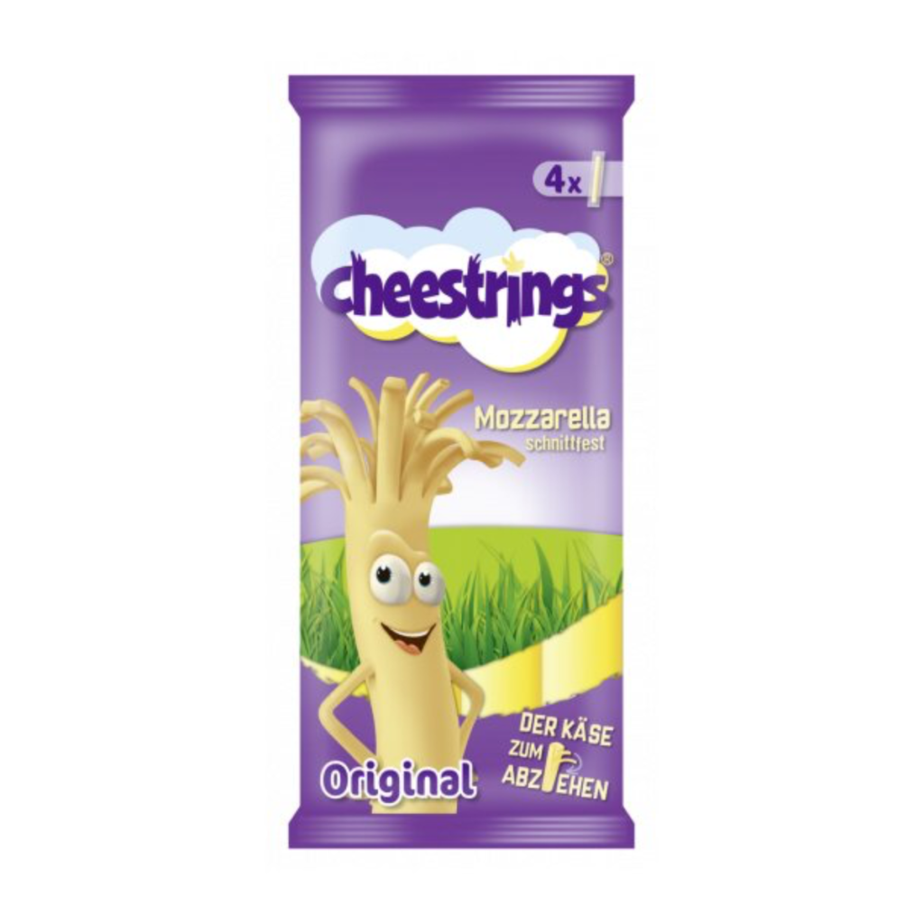 Kerry Cheestrings milde Käsestangen 40% Fettstufe 4x20g
