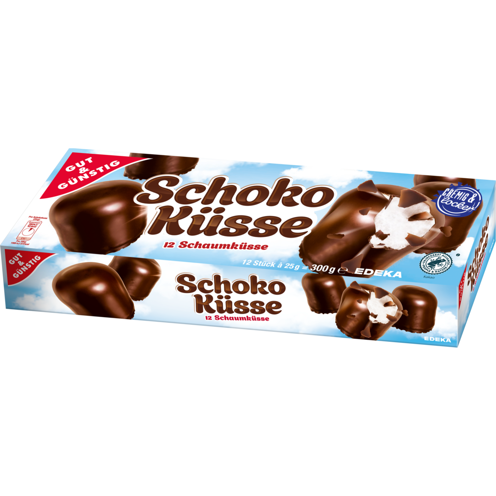 GUT&GÜNSTIG Schoko Küsse 300g