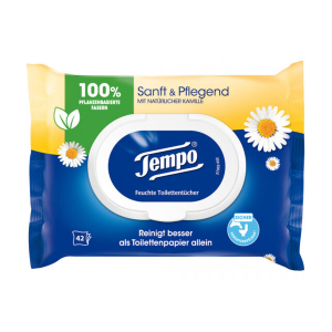 Tempo Sanft&Pflegend Toilettenpapier feucht Kamille 42BL