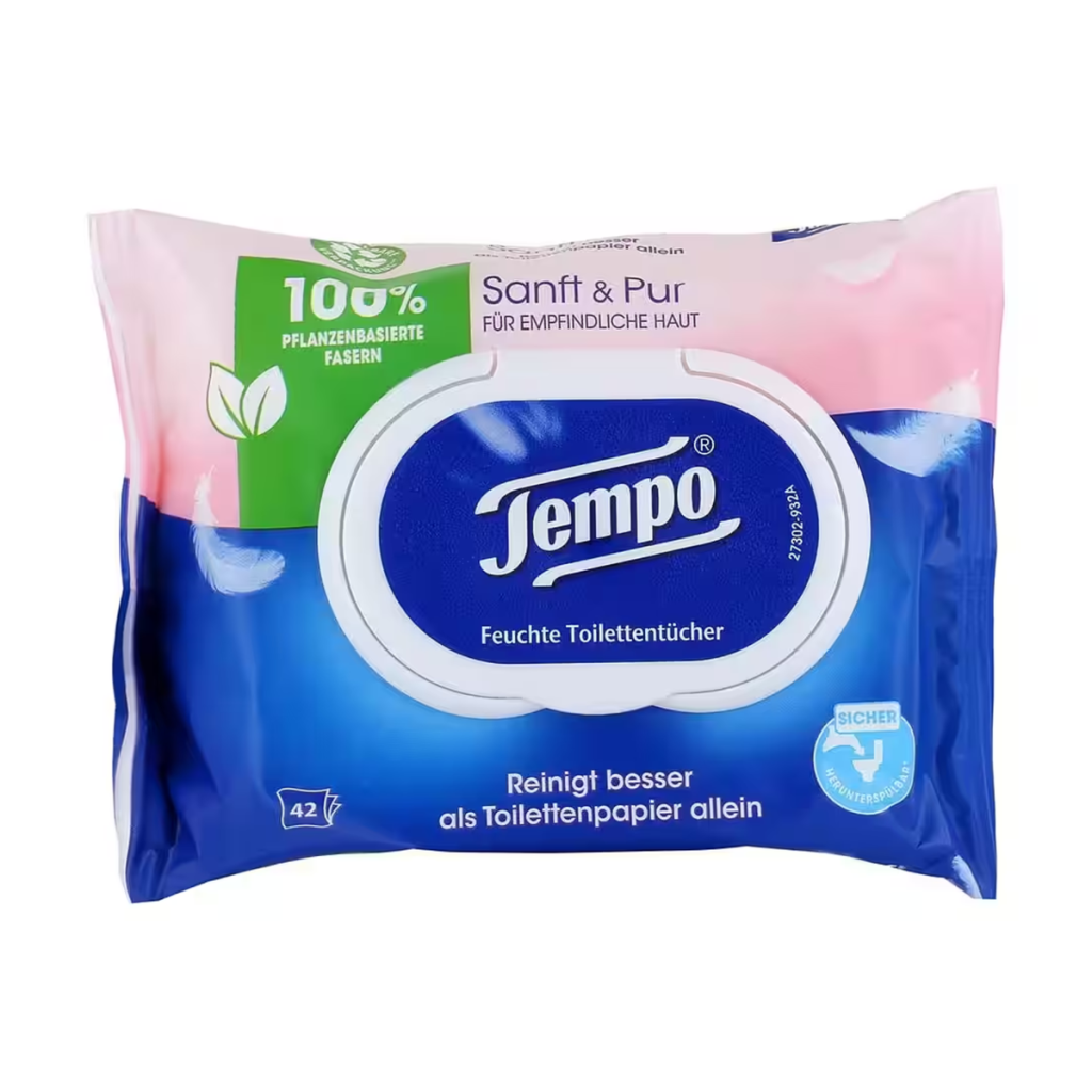 Tempo Feuchtes Toilettenpapier Sanft&Pur 42BL