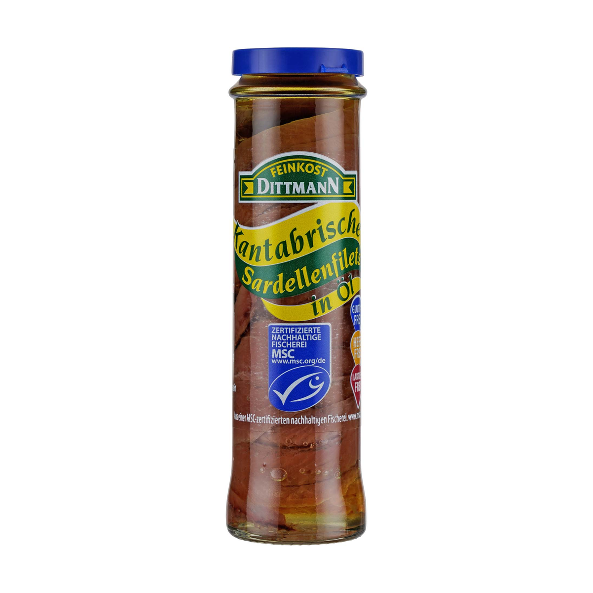 MSC Feinkost Dittmann Kantabrische Sardellenfilets in Olivenöl 55g