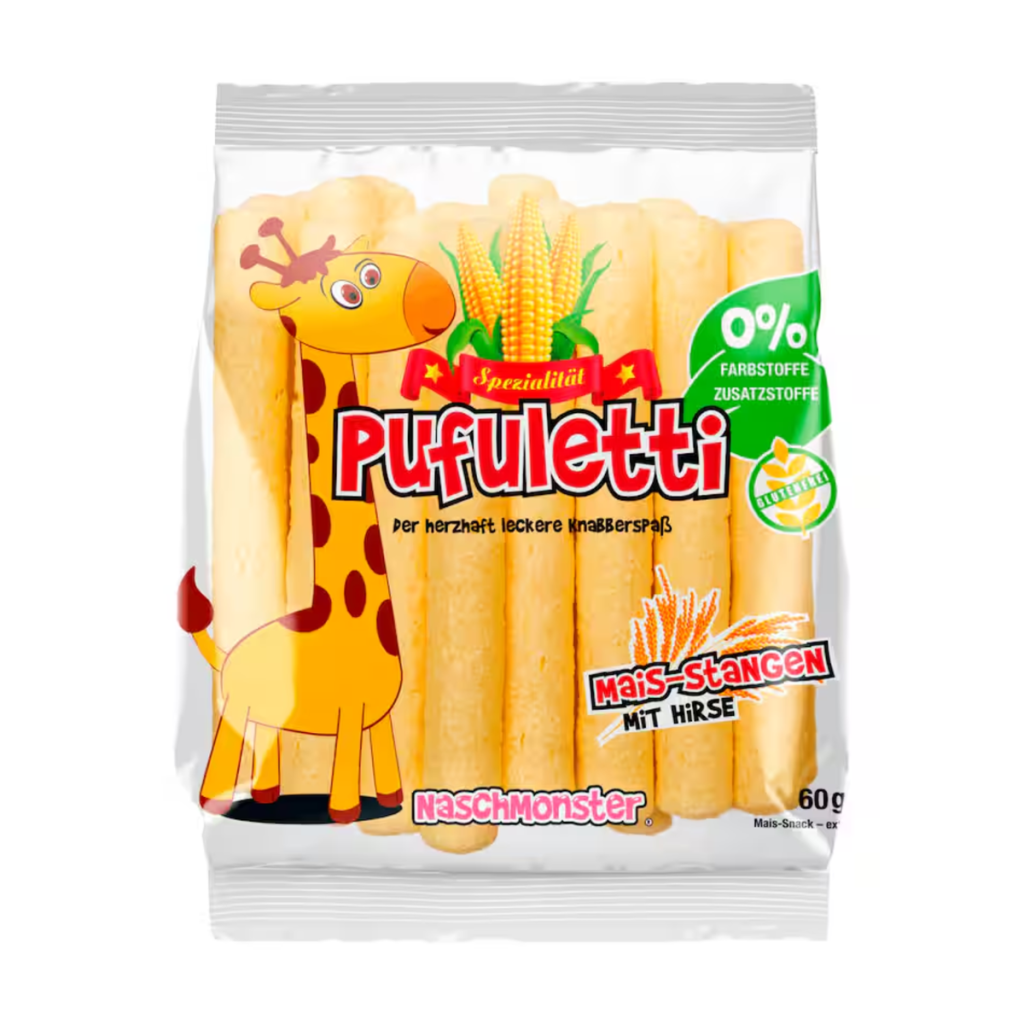Pufuletti Maisstangen mit Hirse 60g