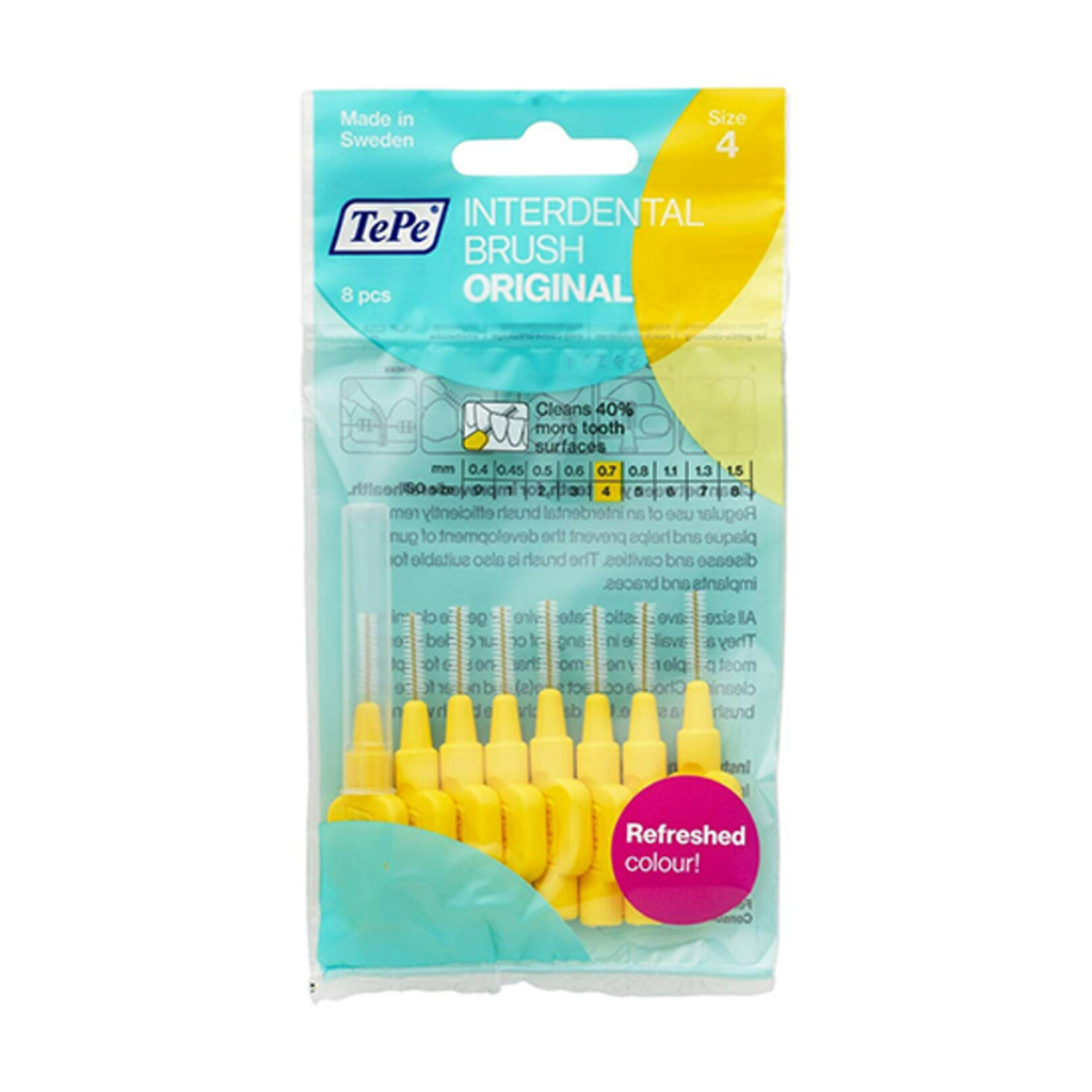 TePe Original Interdentalbrush 0,7mm gelb 8ST