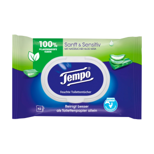 Tempo Sanft&Sensitive feuchtes Toilettenpapier Aloe Vera 42ST
