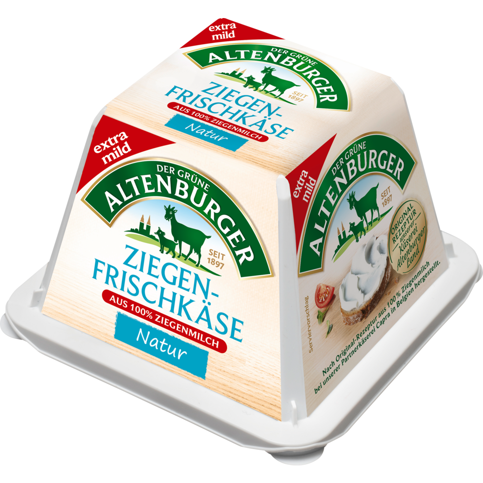 Der Grüne Altenburger Ziegen-Frischkäse Natur Pyramide 50% Rahmstufe 150g