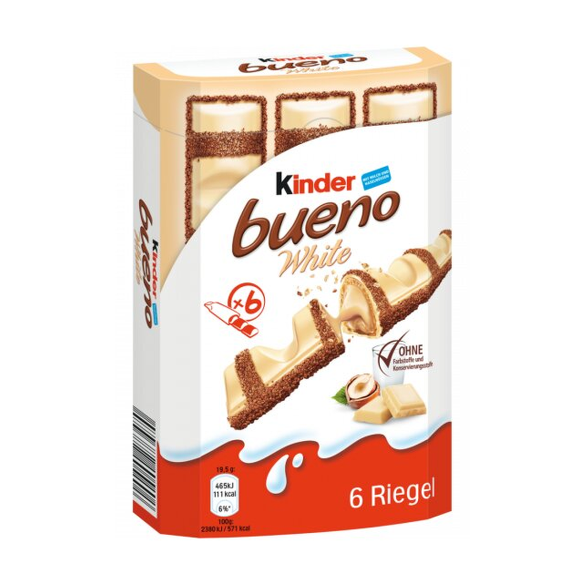Ferrero Kinder bueno white 6ST 117g