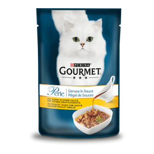 Gourmet Perle Genuss in Sauce mit Huhn 85g