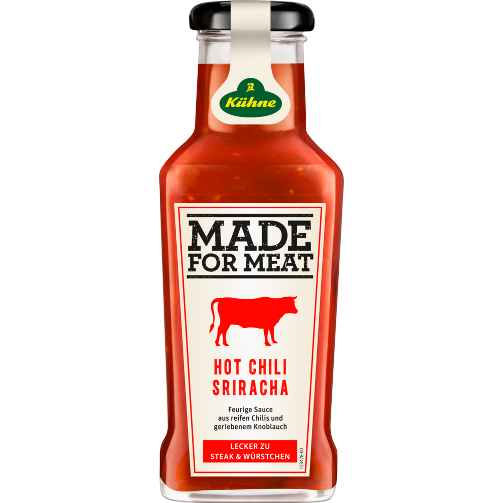 Kühne Würzsauce Made for Meat Sriracha Hot Chili 235ml