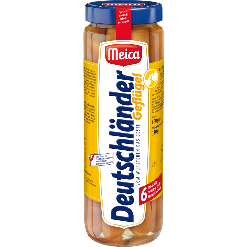Meica Deutschländer Geflügel 6ST 660g