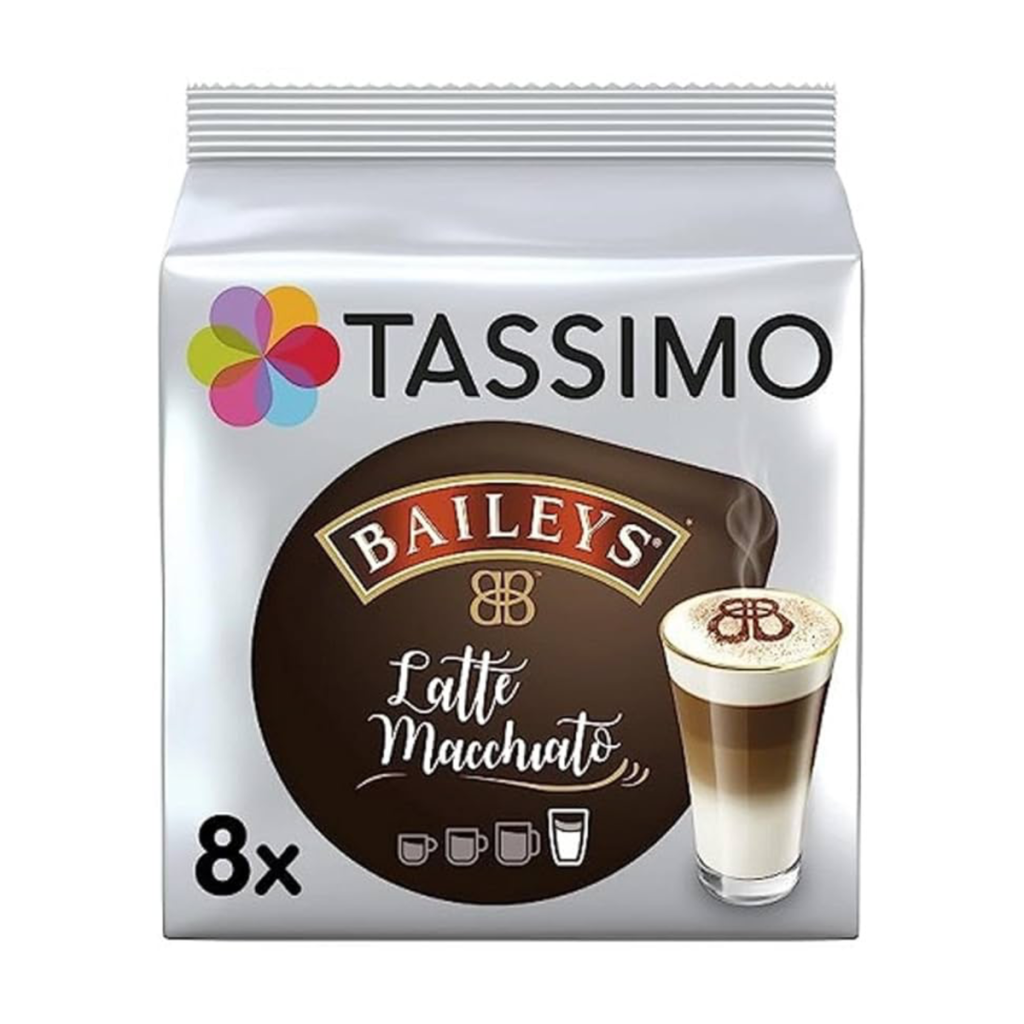 Tassimo Kaffee Kapseln Latte Macchiato Baileys 8+8ST 264g