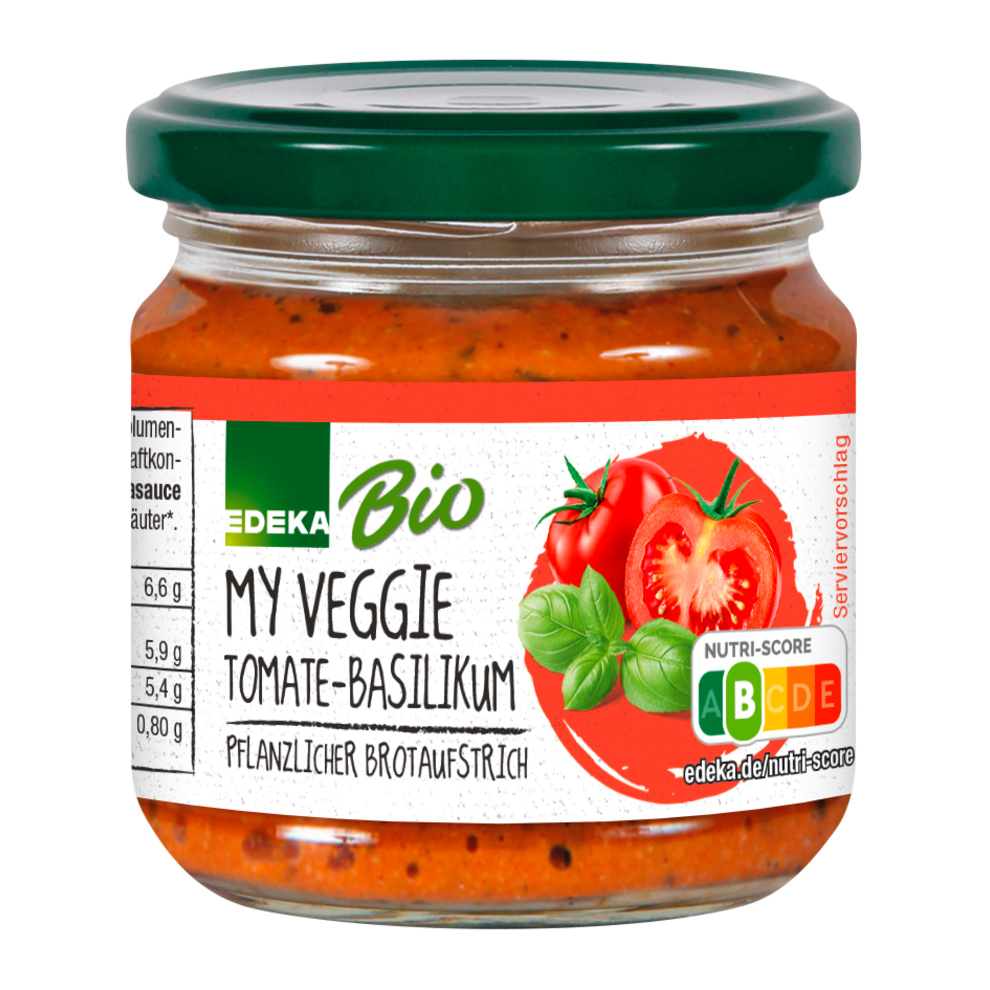 Bio EDEKA My вегетарианский веганский намазка томат базилик 180g