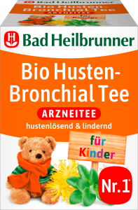 Bad Heilbrunner Kinder Bio Husten-Bronchial Tee 8ST 12g