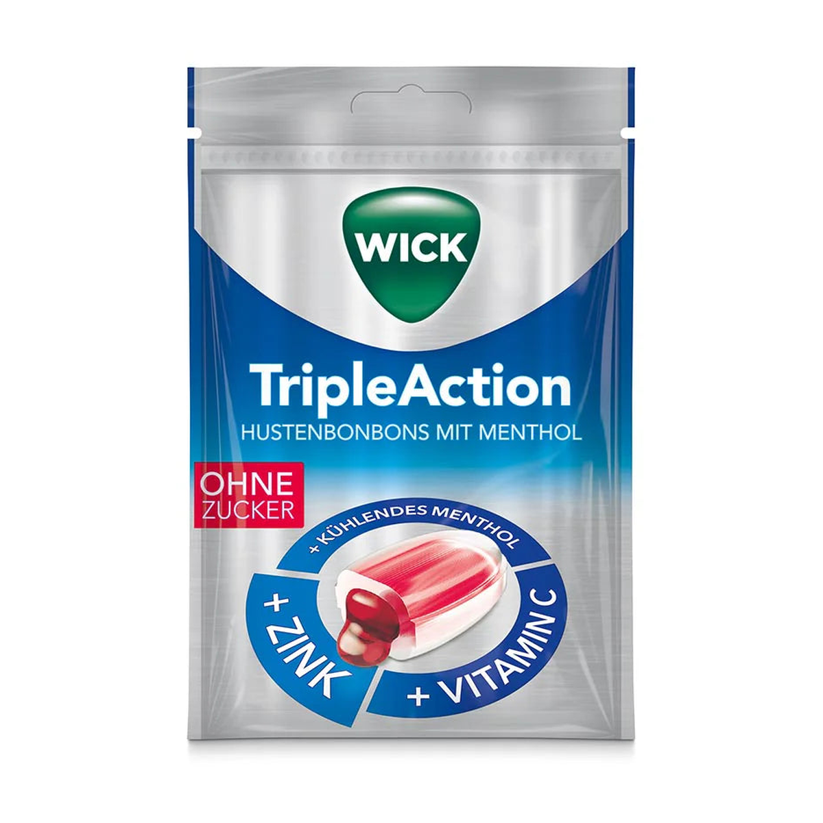 Wick Triple Action ohne Zucker 72g