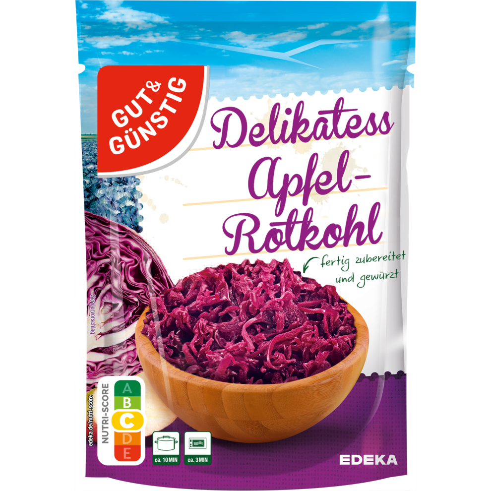 GUT&GÜNSTIG Apfelrotkohl 400g