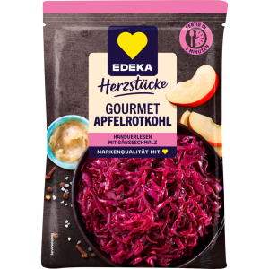 EDEKA Herzstücke Gourmet Apfelrotkohl mit Gänseschmalz 400g