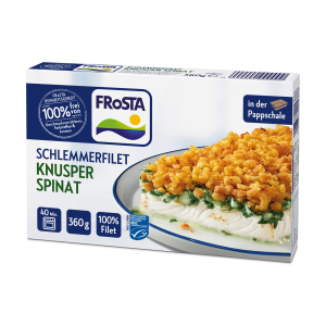 MSC Frosta Schlemmerfilet Knusper Spinat 360g