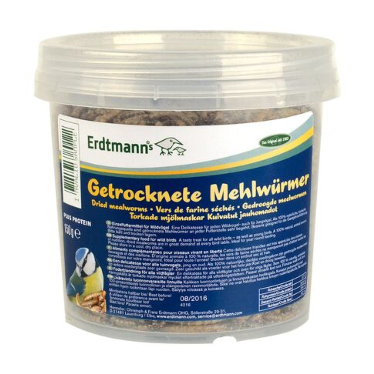Erdtmanns Mehlwürmer im Eimer 150g