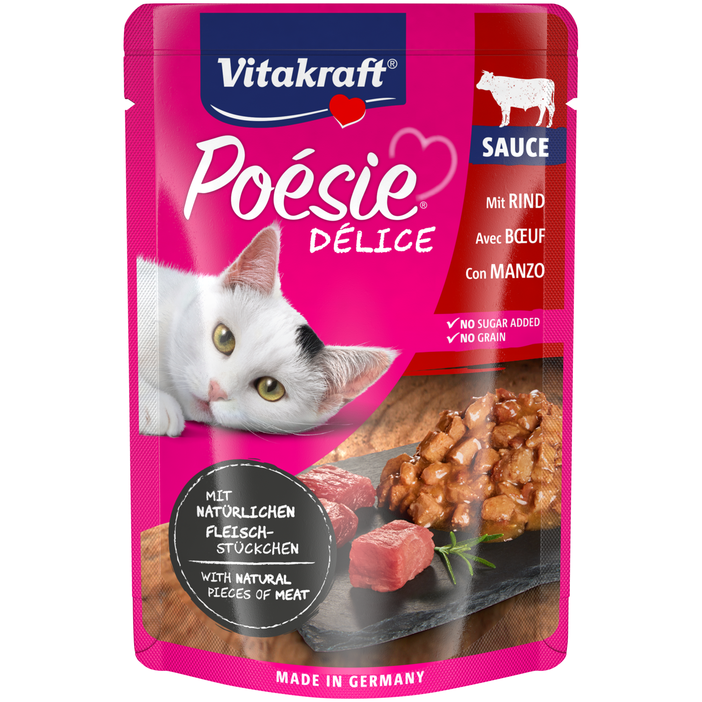 Vitakraft Poesie Delice Rind in Sauce 85g
