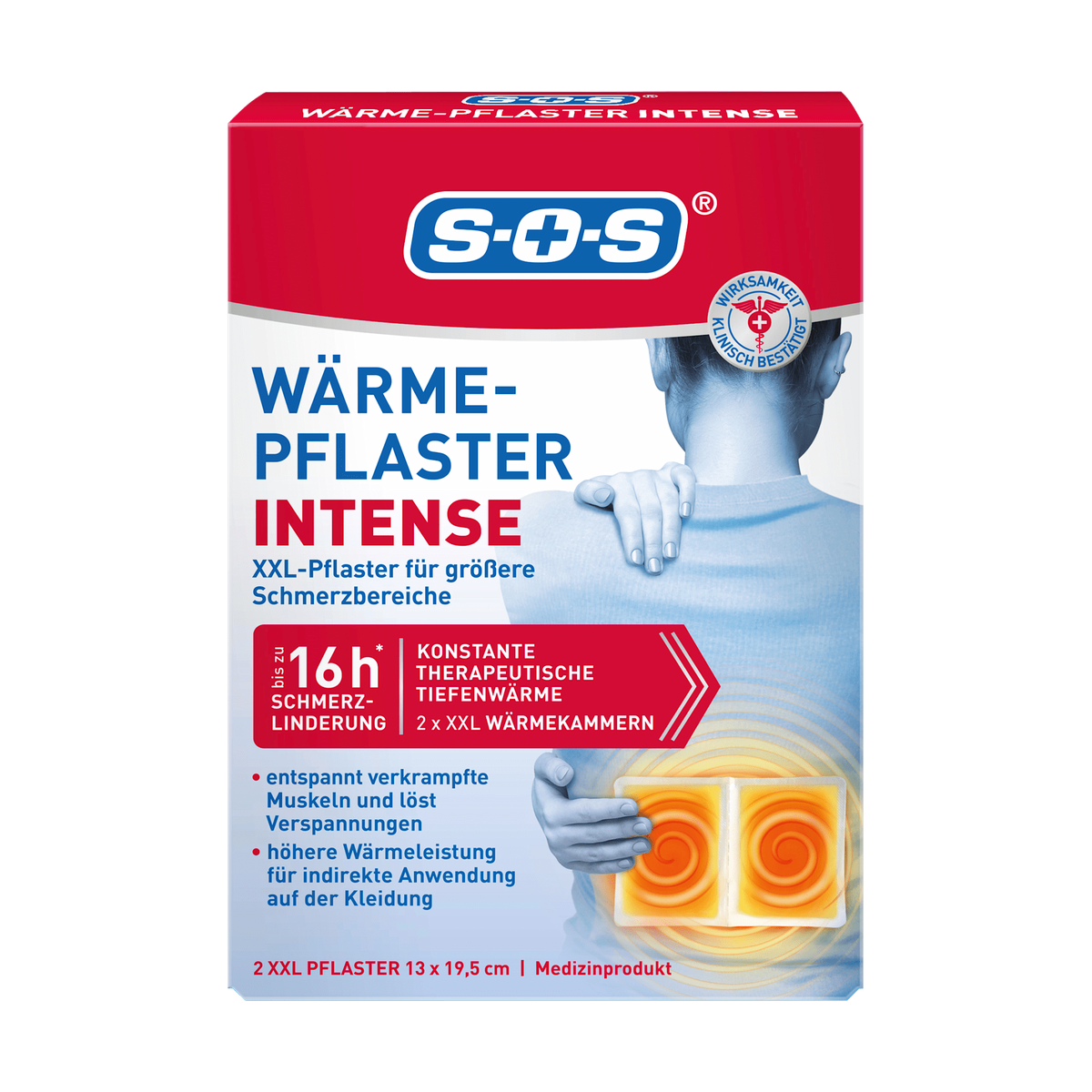 SOS Wärme-Pflaster Intense 2ST