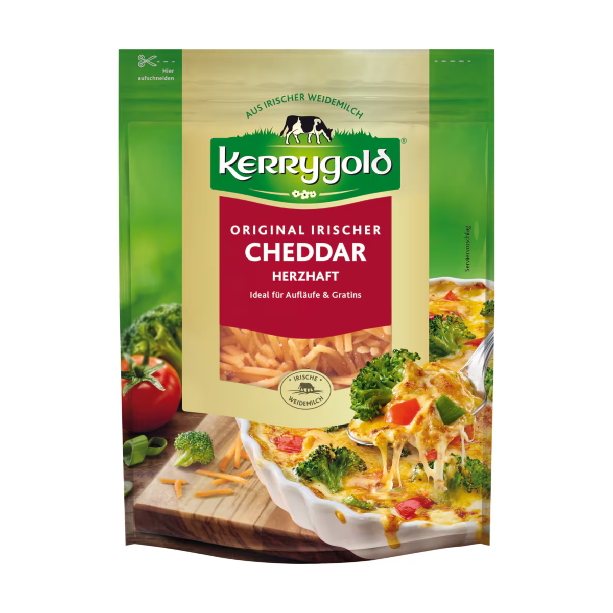 Kerrygold Original Irischer Cheddar herzhaft gerieben Rahmstufe 150g