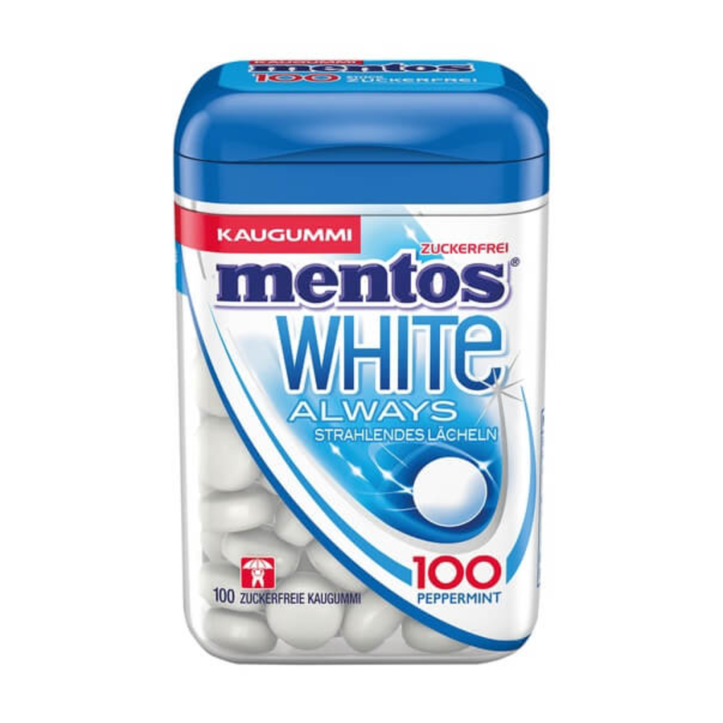 mentos Gum White Peppermint 100ST 106g
