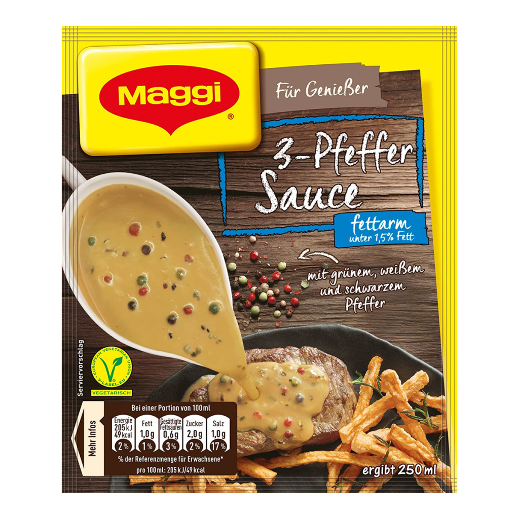 Maggi Für Genießer Sauce 3-Pfeffer fettarm für 250ml