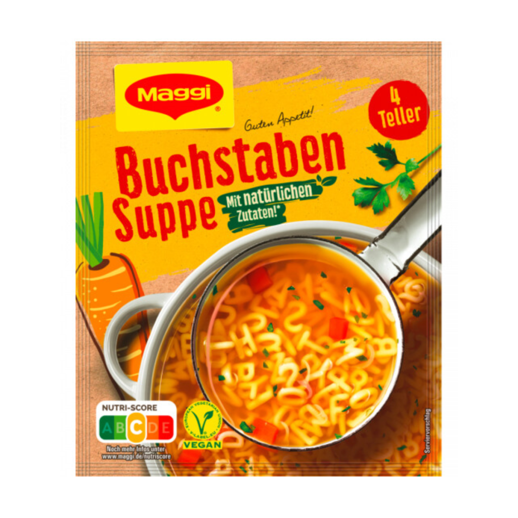 Maggi Guten Appetit Buchstaben Suppe für 1l
