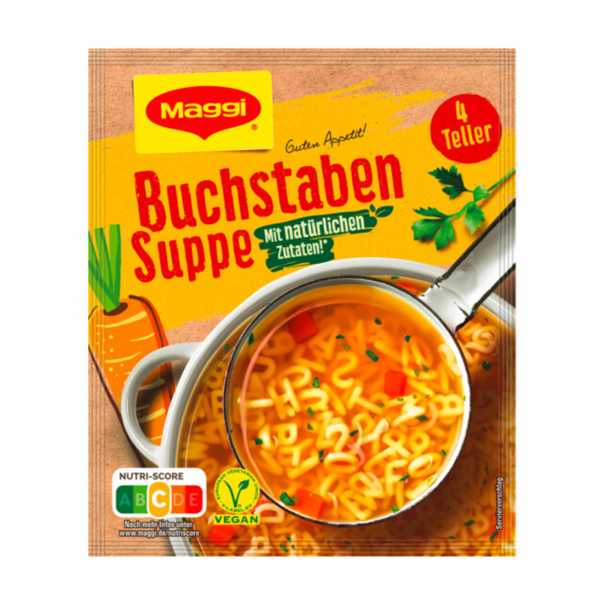 Maggi Guten Appetit Buchstaben Suppe für 1l