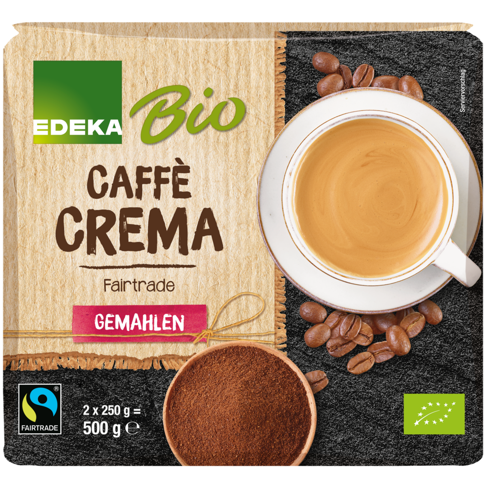 Bio EDEKA Caffe Crema gemahlen Fairtrade 2x250g