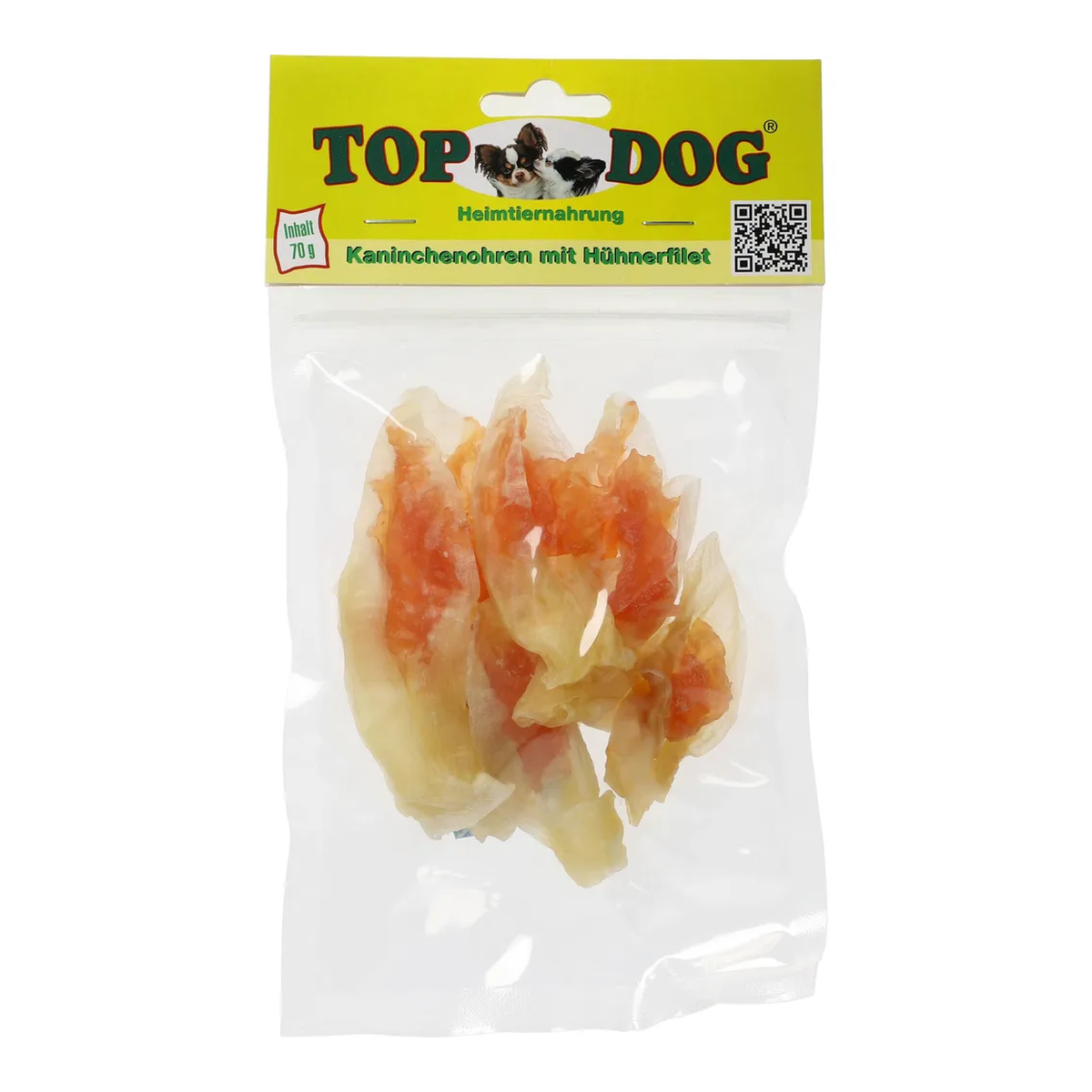 Top Dog Kaninchenohren mit Hühnerfilet 70g
