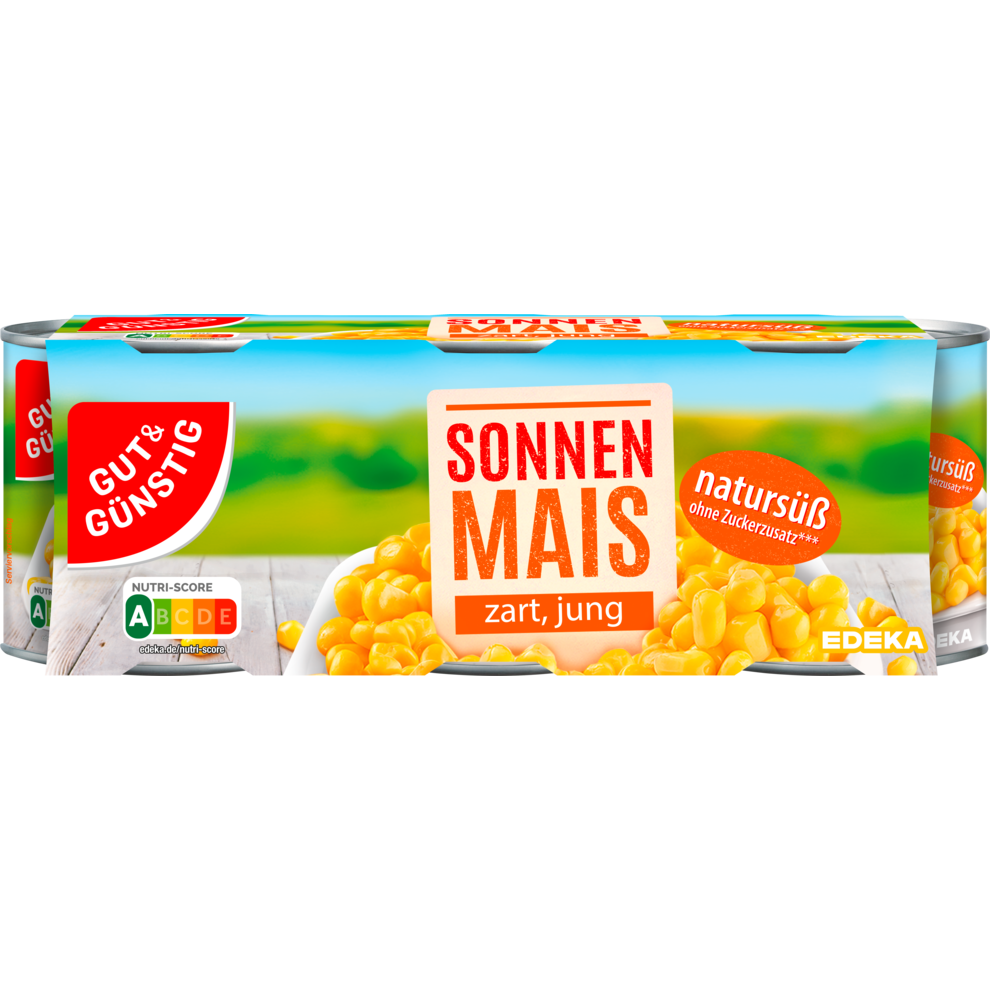 GUT&GÜNSTIG Sonnenmais 3x150g