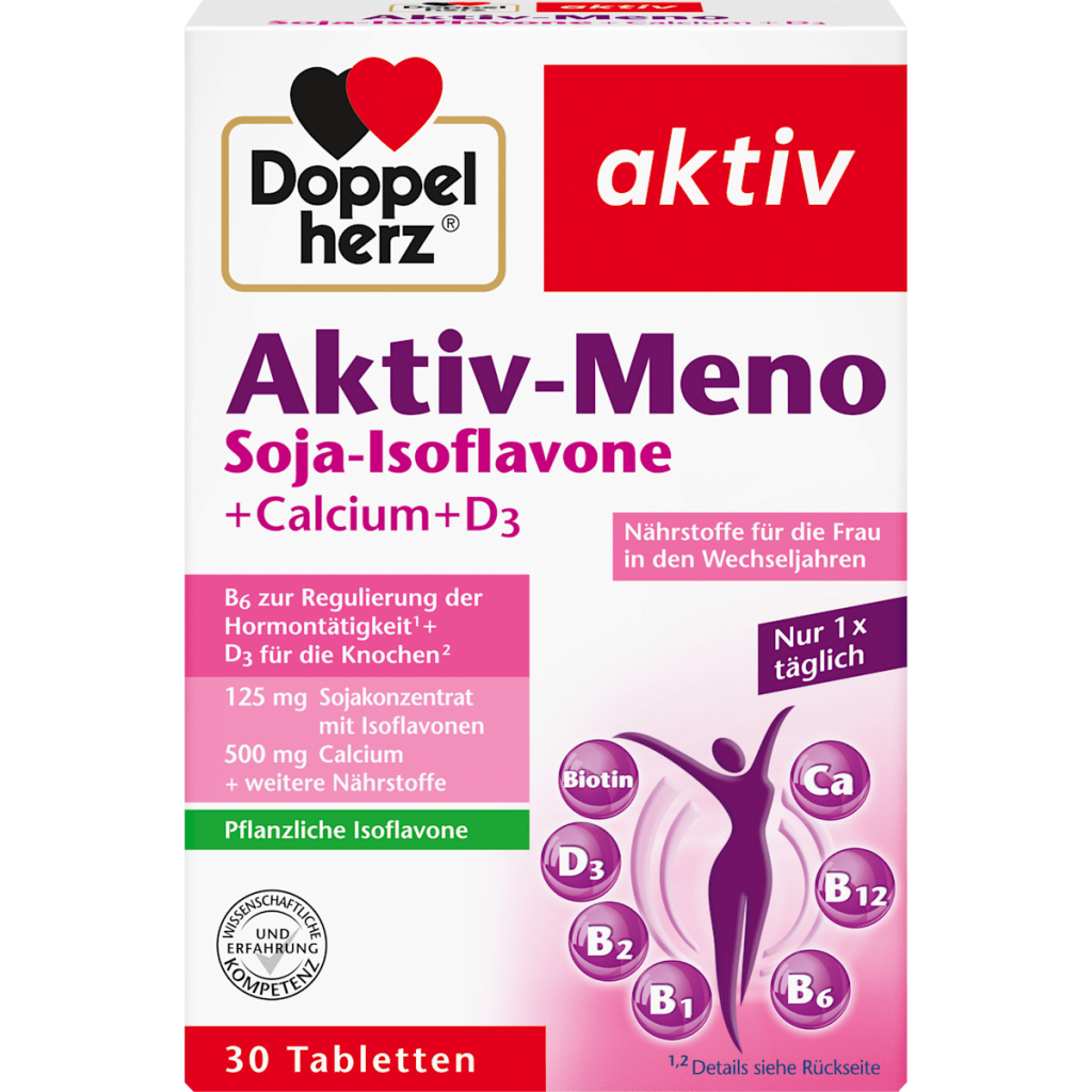 Doppelherz Aktiv-Meno Soja-Isoflavone+Calcium+D3 30Tabletten 51,3g