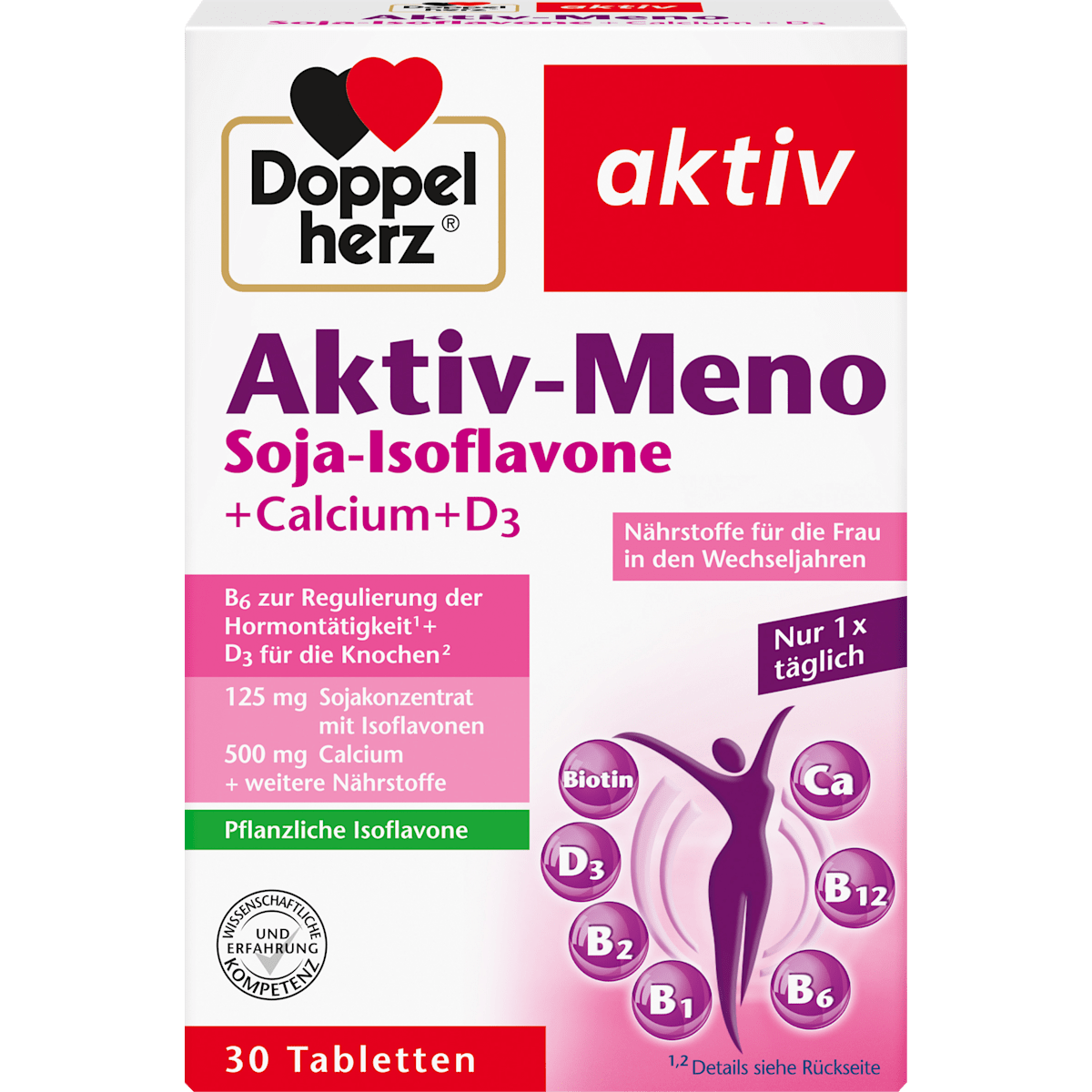 Doppelherz Aktiv-Meno Soja-Isoflavone+Calcium+D3 30Tabletten 51,3g