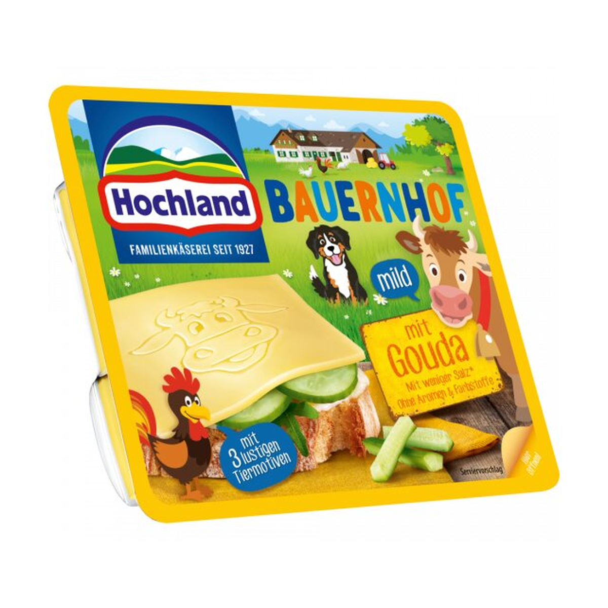 Hochland Sandwich Scheiben Bauernhof 45% Vollfettstufe 150g
