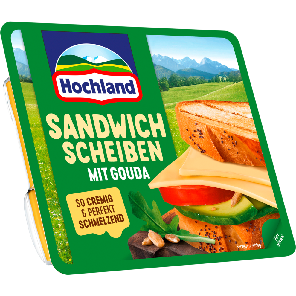 Hochland Sandwich Scheiben Gouda 45% Vollfettstufe 150g