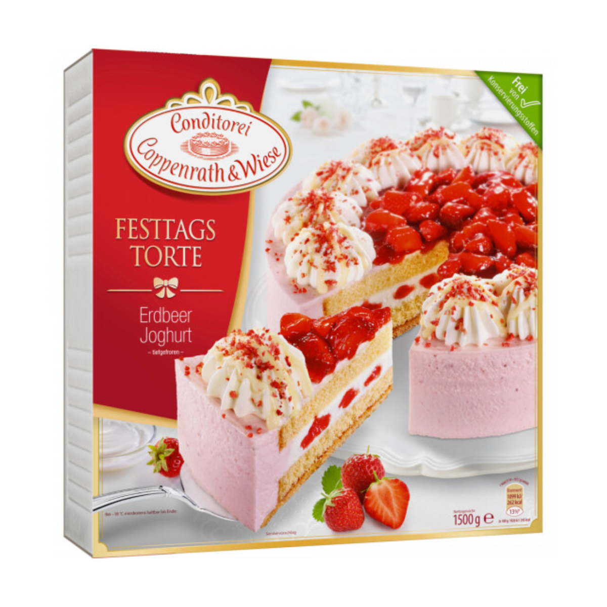 Coppenrath&Wiese Festtagstorte Erdbeer Joghurt Torte 1500g