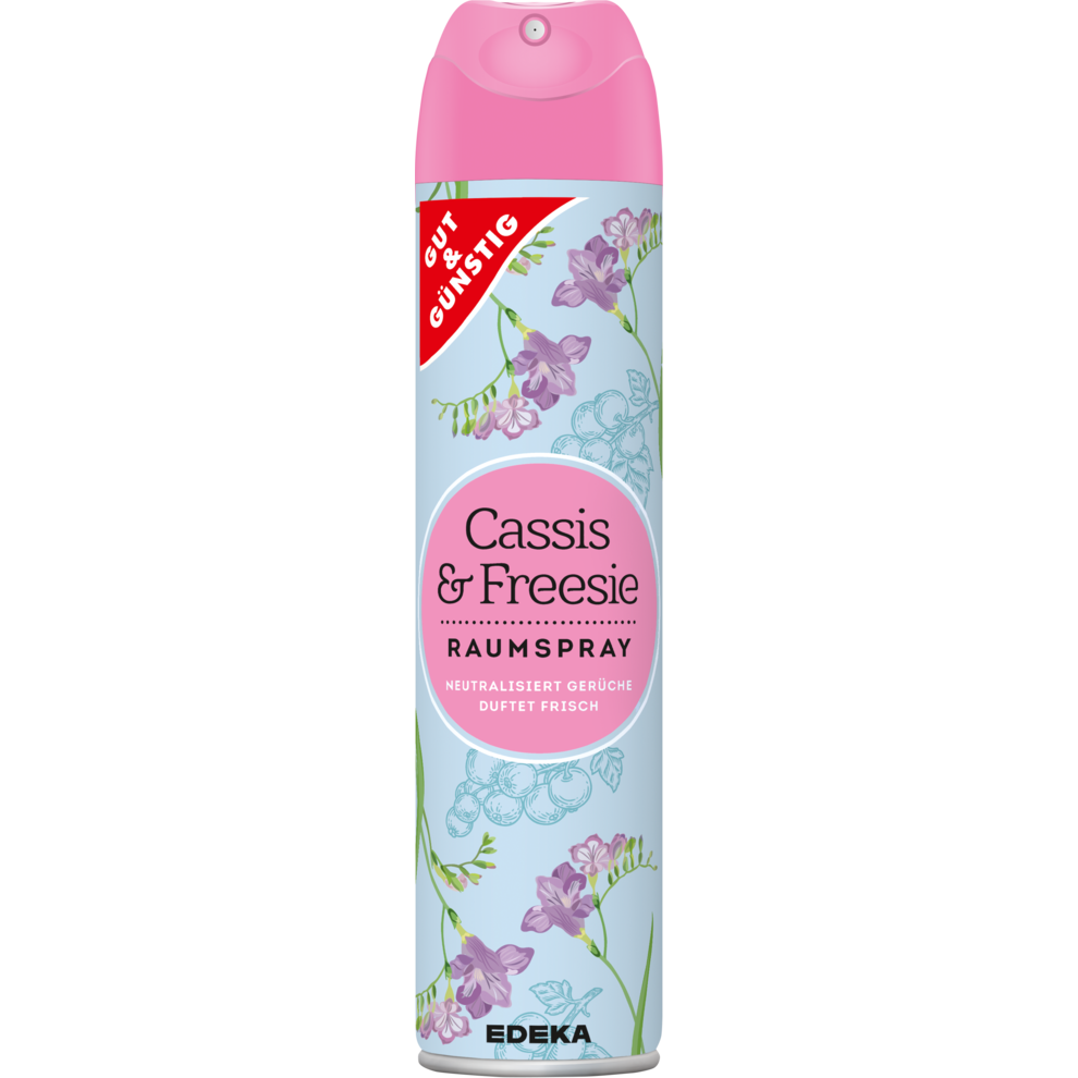 GUT&GÜNSTIG Duftspray Cassis&Freesie 300ml