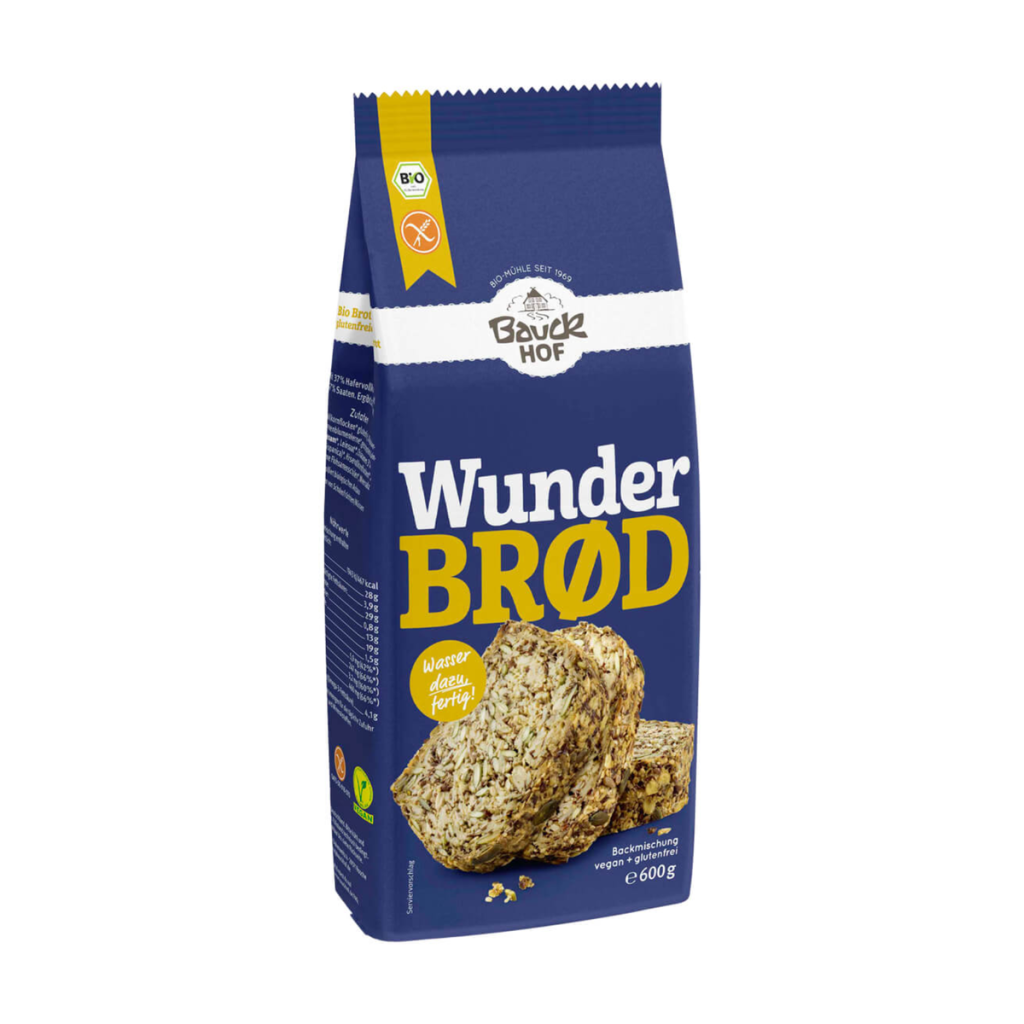Bio Bauck Mühle Wunderbröd Glutenfrei 600g