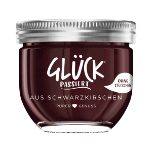 Glück Passiert Fruchtaufstrich Schwarzkirsche 230g