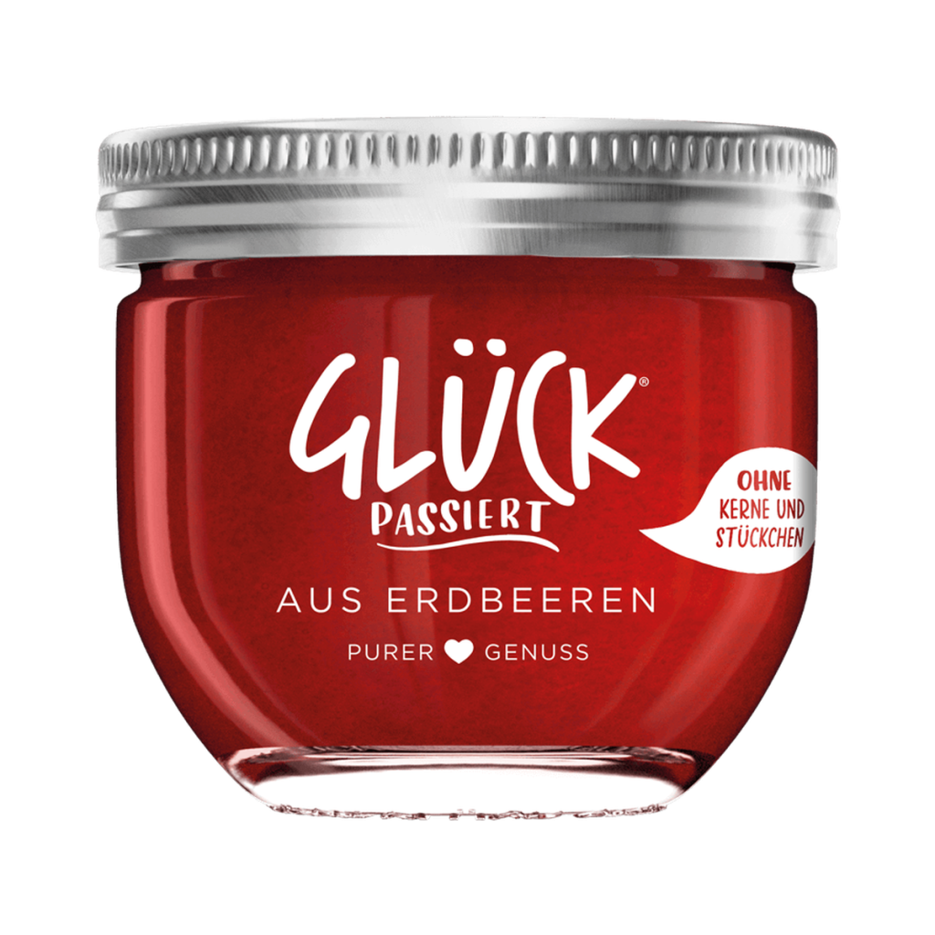 Glück Passiert Fruchtaufstrich Erdbeere 230g