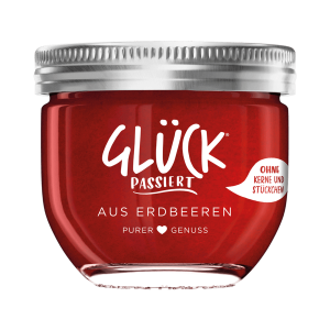 Glück Passiert Fruchtaufstrich Erdbeere 230g
