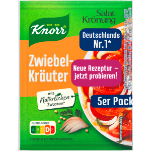 Knorr Salatkrönung trocken Zwiebel Kräuter für 450ml 40g