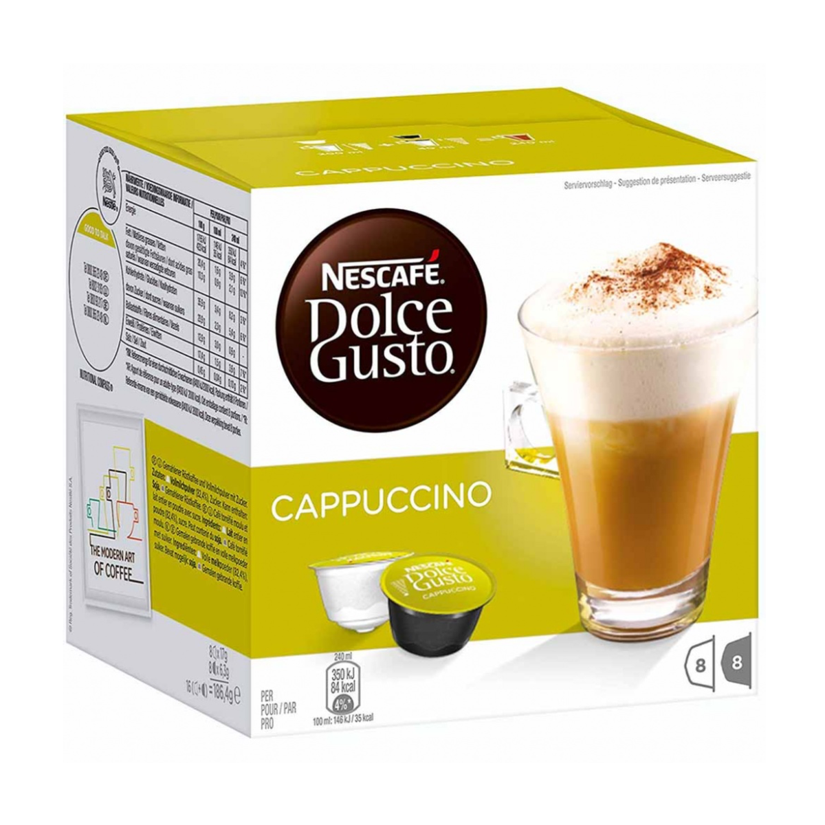 Nescafe Дольче Gusto капучино 8+8ST 186,4g