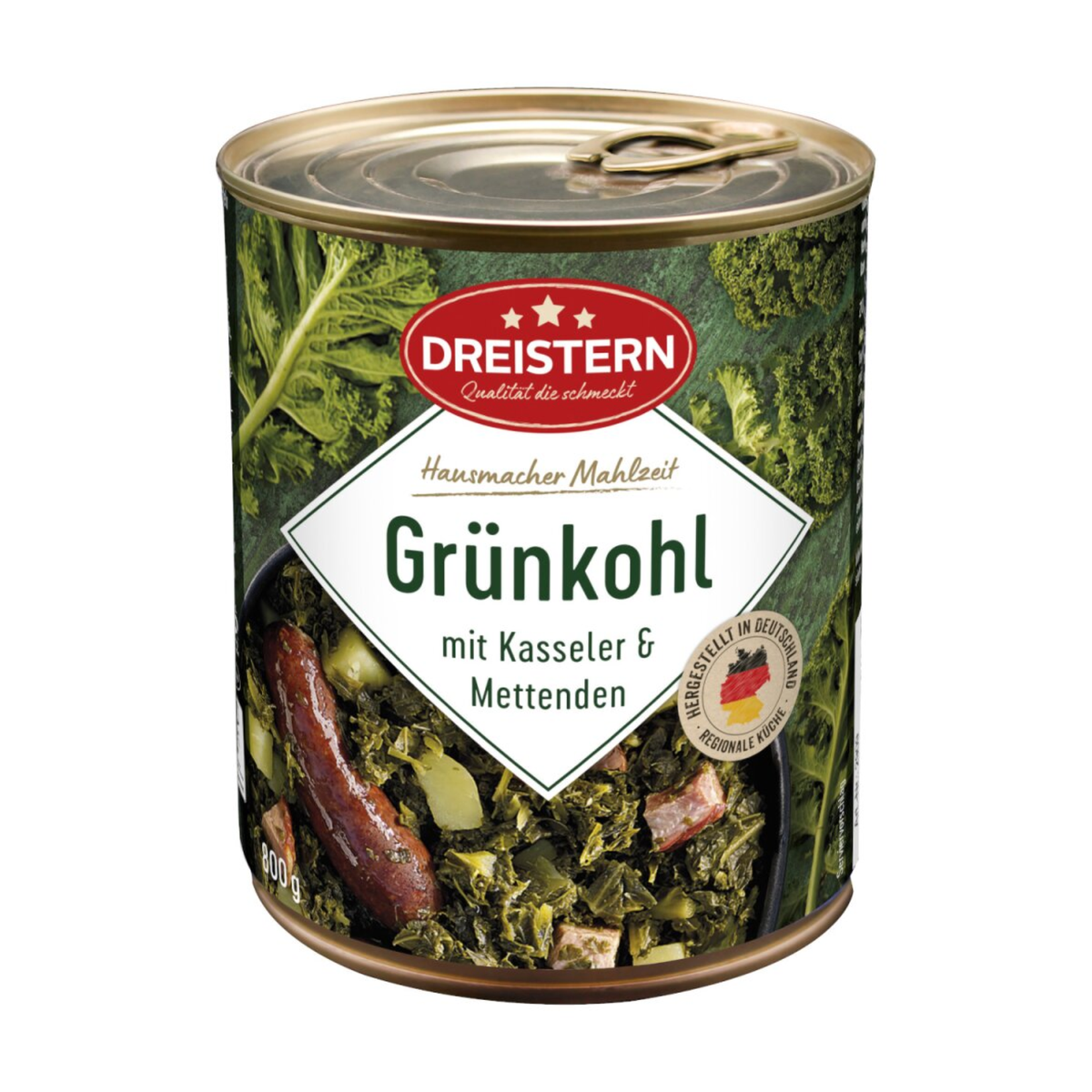 Dreistern Grünkohl mit Kasseler und Kartoffeln 800g