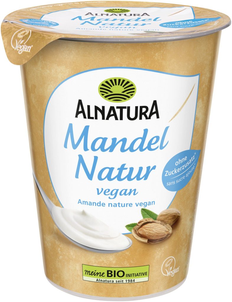 Bio Alnatura миндаль натуральный веганский 400g