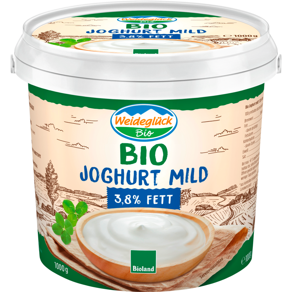 Bio Milchwerke Schwaben Joghurt mild 3,8% 1000g
