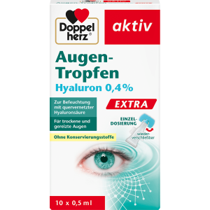 Doppelherz Augen-Tropfen Hyaluron 0,4% 10x0,5ml