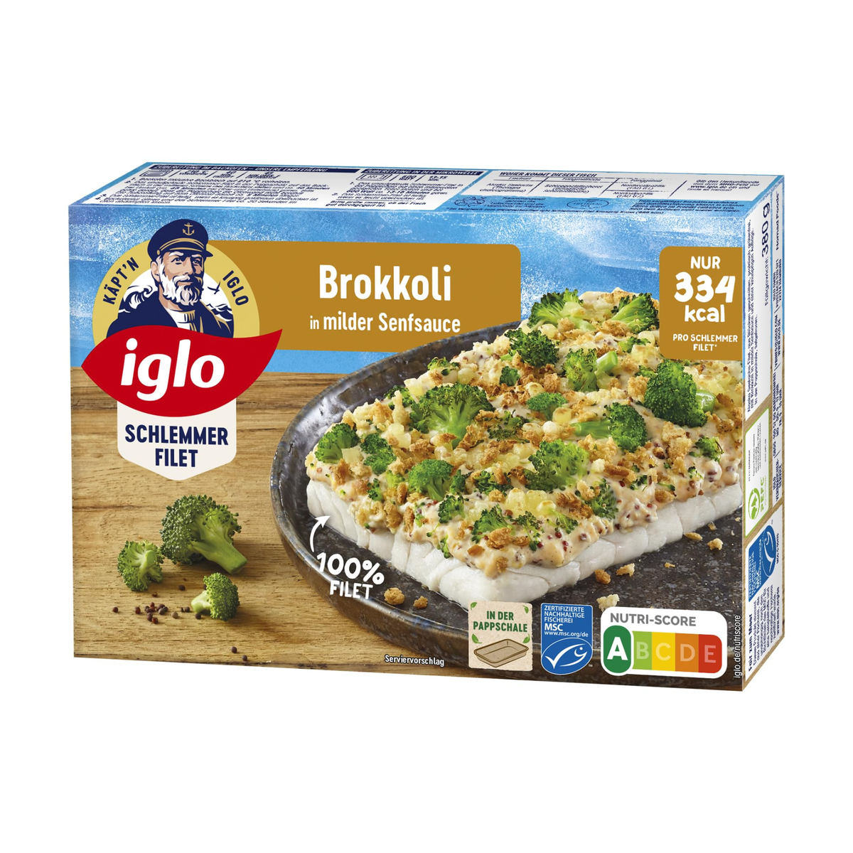MSC Iglo Schlemmer-Filet Brokkoli in milder Senfsauce 380g