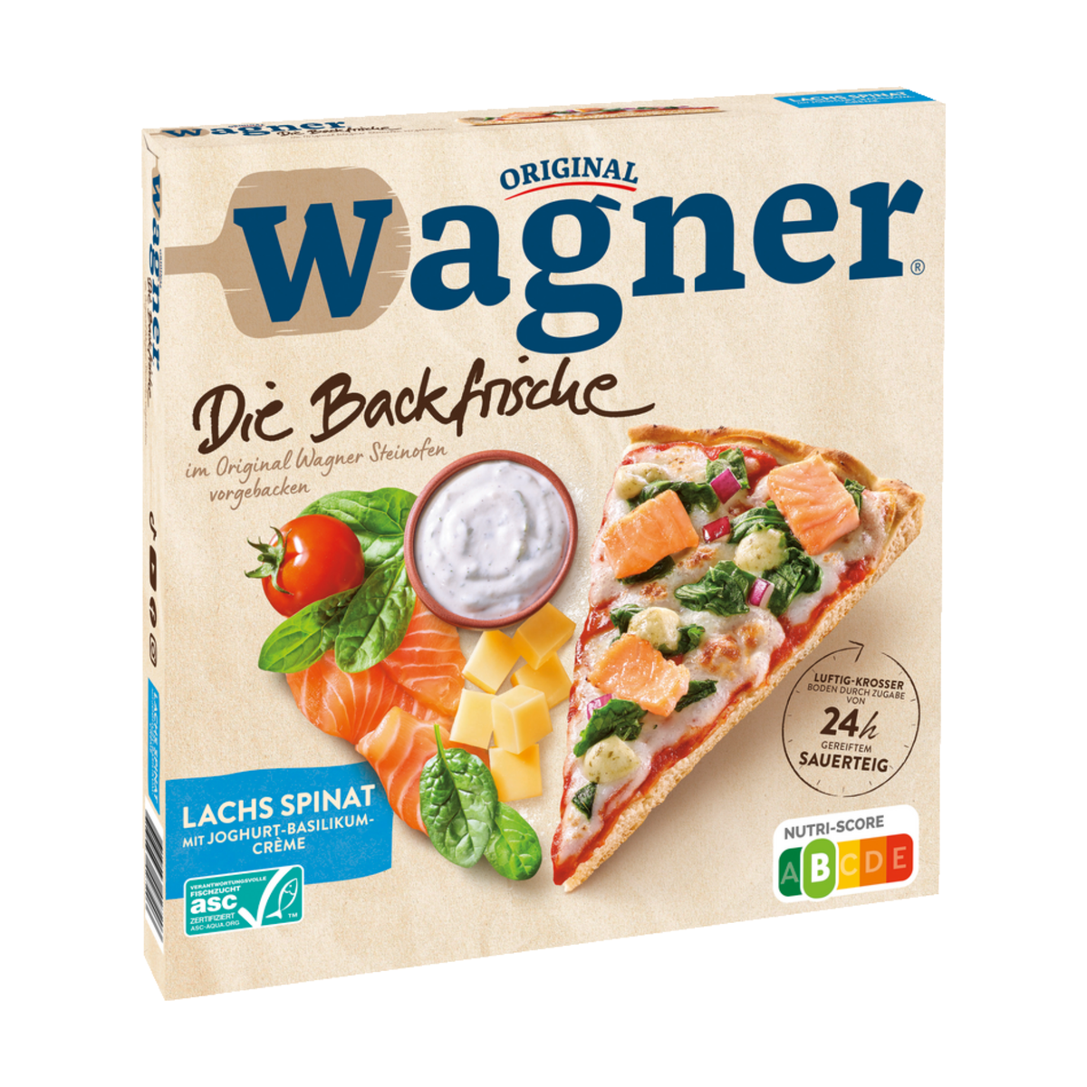 ASC Wagner Die Backfrische Lachs Spinat 350g
